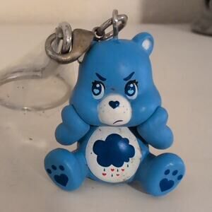 Grumpy Bear Blue Vinyl Keychain from the Kidrobot x Care Bears Series 1.25"